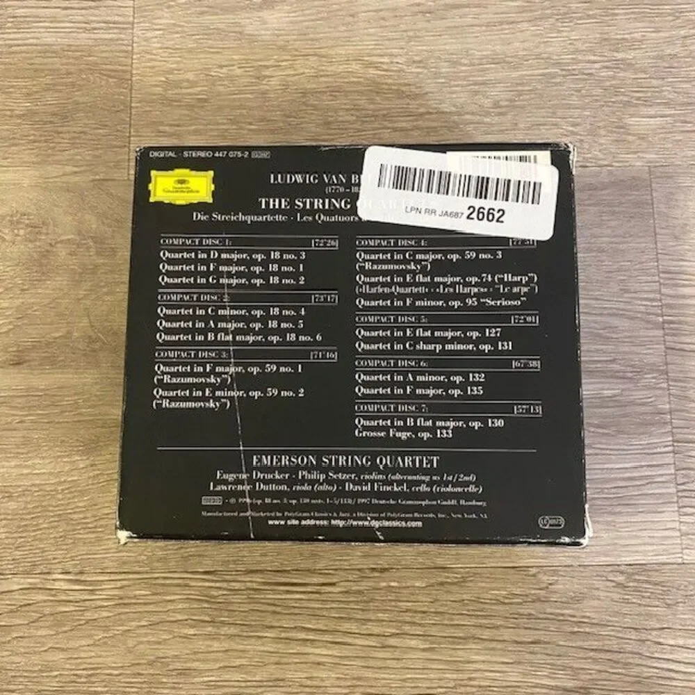 Beethoven: The String Quartets. Emerson String Quartet. 4-CD Set - Picture 3 of 6